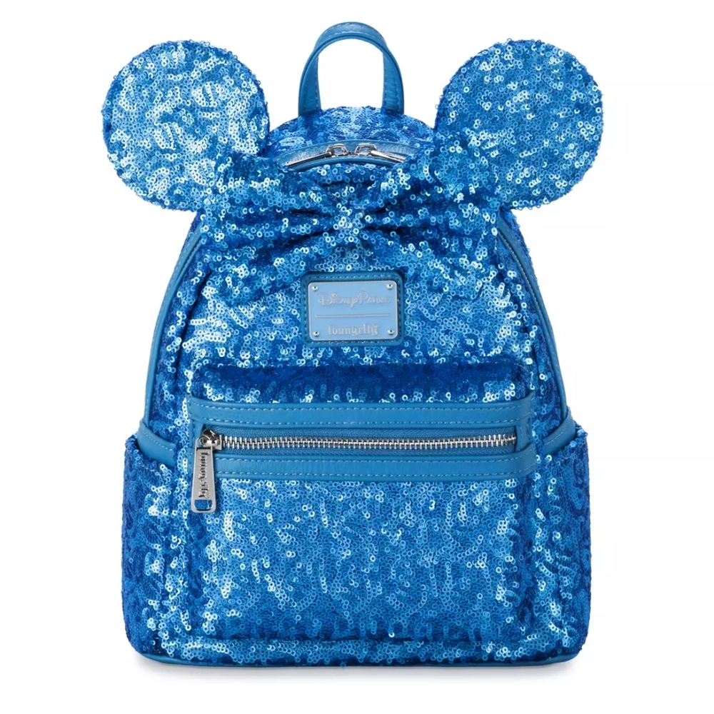 Minnie Mouse Sequined Loungefly Mini Backpack – Hydrangea, NWT